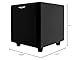 EARTHQUAKE Sound MiniMe DSP P8 8-inch Powered Subwoofer with DSP Control and SLAPS Passive Radiator Technology, Black