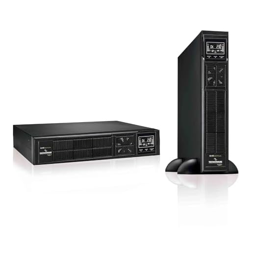 Tecnoware SAI EVO DSP Plus 2400 Sistemas de alimentación ininterrumpida - Tecnología On Line, Instalación Tower - 8 Salidas IEC - Autonomía hasta 40 min - Potencia 2400 VA