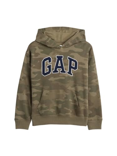 GAP boys Fashion Logo Pullover Hoodie Camo L
