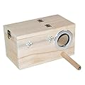 Parakeet Nesting Box, Budgie Nesting House Cockatiel Breeding Parrots Mating Box, Bird Breeding Box, Bird House Wood Breeding Box Parrots Mating Box for Lovebirds Cockatoo Budgie(size:12*12*19.5cm)
