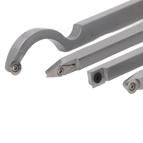Set de 4 herramientas de torneado para torno con mango de madera miniatura 4