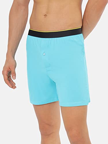 Image of Bummer Men's Modal Boxers (Pack of 1) (BOAQ01M Aquamarine M)