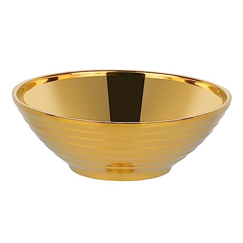 MAGICLULU Ciotola Ramen in Acciaio Dorata Scodella Giapponese Per Zuppe Paste e Insalate Resistente e Facile Da Pulire Per Servire Noodle e Piatti Caldi o Freddi