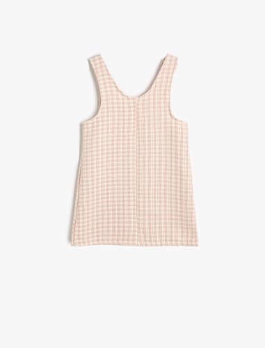 Vestido chicas Koton plain dress casual de cuello redondo 2