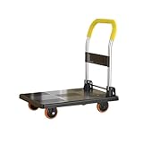 Polyvalent et durable, ce chariot à plateforme Push est conçu pour diverses applications. Que vous transportiez des articles ménagers, du bois ou des bagages, il excelle pour déplacer des charges encombrantes et lourdes. Idéal pour la maison, le bureau et l'atelier, ce chariot plat simplifie vos tâches de levage et de transport, ce qui en fait un outil essentiel pour tout environnement.