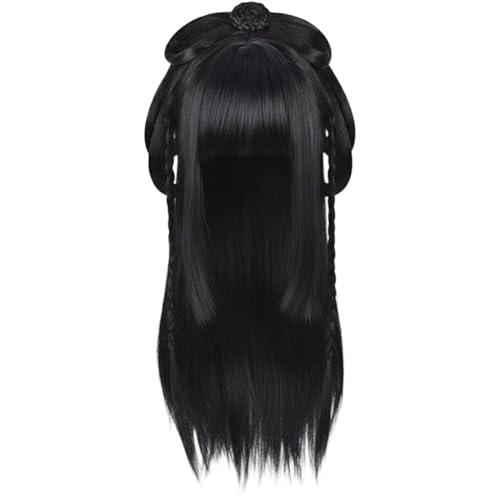 Stakee Peluca China Sintética Tradicional Trenzada para Mujer, Ideal para Disfraces Y Actuaciones En Festivales.