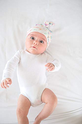 Image of Baby Beanie Hat Top Knot Stretchy Soft inchBloom inch by Copper Pearl