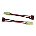 2 Pairs ShareGoo Adapter Compatible with Mini Tamiya Style Plug to Deans T Plug Male Female Connector 16AWG Silicone Cable Wire for RC ESC Car Truck FPV Lipo Battery Charging,3.14
