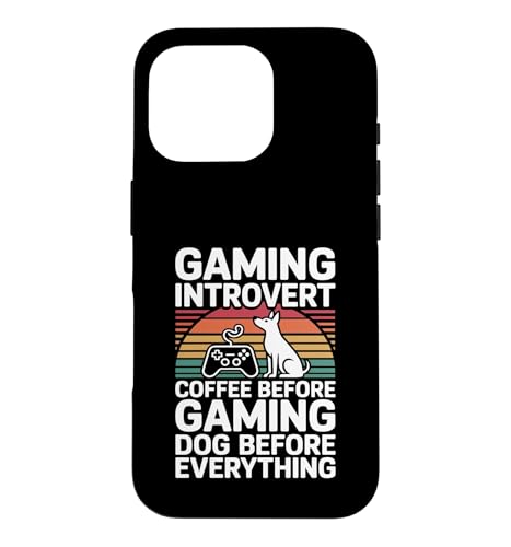 �Q�[�~���O �����I �R�[�q�[ Before Gaming Dog Before Everything �X�}�z�P�[�X iPhone 16 Pro �p