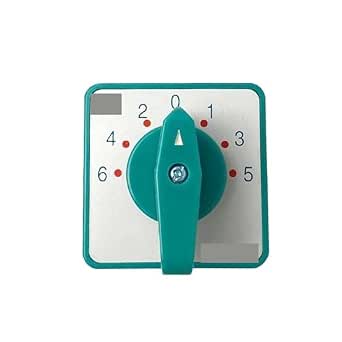 1PCS Rotary Cam Switch 6 Positions LW6-8/F432 Green Changeover ...
