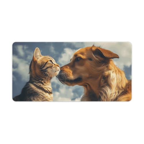 Tapis de souris de jeu grand format caoutchouc antidérapant protection clavier