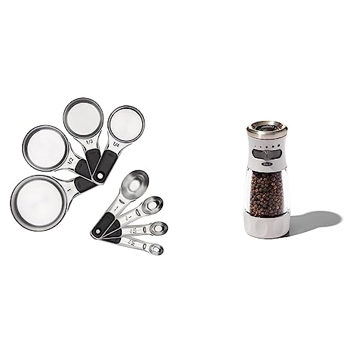 OXO Good Grips 8 Piece Stainless Steel Measuring Cups and Spoons ...