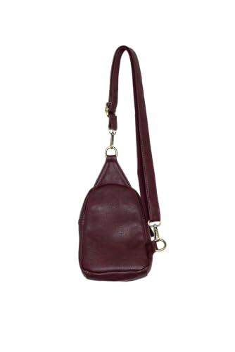 Image of Joy Susan Skyler Sling Bag: Vegan Leather, Zippered Closure, Brass Plated Hardware