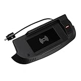 Car 15W QI Wireless Phone Charging Pad Panel Mobile Phone Fast Wireless Charger Parts Component,Compatible with Mustang GT 2015-2021