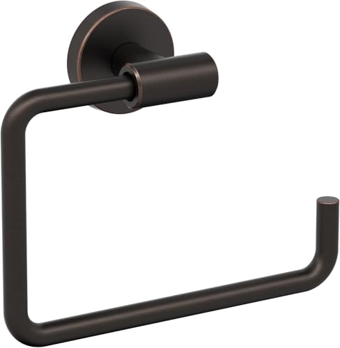 Image of Amerock Arrondi 5 inch Oil-Rubbed Bronze Towel Ring
