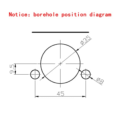 45-9.5 Drill Holder for Hinge Boring Drill Machine