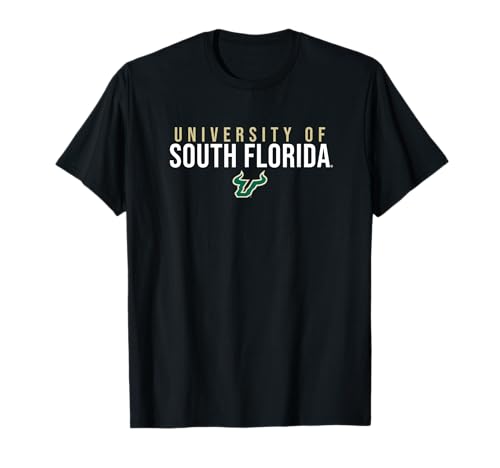 University of South Florida USF Bulls Stacked T-Shirt