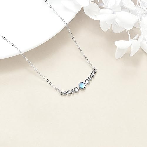 Image of CRMAD Moonstone Moon /star /daisy /turquoise /rose flower /cat /Hecate /airplane /pearl /Chakra /rose pearl /butterfly /wave /starfish Anklet for Women Sterling Silver Anklet Irish Jewelry
