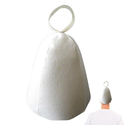 Wool Sauna Hat - Felt Heat Protection Sauna Cap for Steam Ro