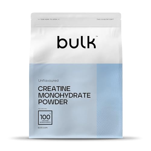Bulk Creatina Monoidrato Polvere 500 g | 147 porzioni | Creatina pura | Senza aroma | Vegano e Halal | Ideale per fitness, allenamento e palestra | Si scioglie facilmente