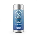 WELdental Chew Brush Smile Toothpaste Tablets 120 Count, Peppermint