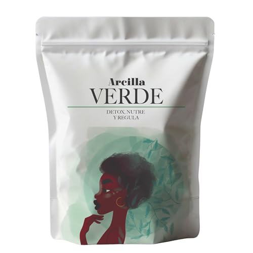 Arcilla Verde en Polvo 1KG | Antiinflamatoria, Purifica y Limpia en Profundidad la Piel – Mascarilla Antiacné | Máxima Pureza (1kg)