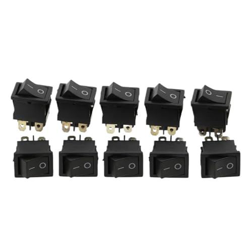 Interrupteur à bascule KCD1 rouge SPST 6A 250V pour bateau et auto