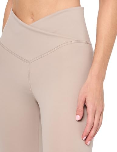 Danskin Women's Crossover Waist Crop Leggings