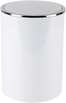 Primanova Lenox Trash Can 6 Lt White M-E35-01