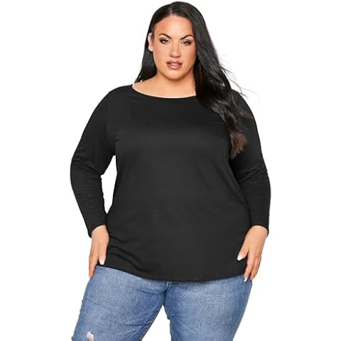 Yours Curve Essential Long Sleeve Tee Cover