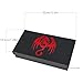 KSNDie 4 in 1 D&D Storage Dice Box Portable Rolling Tray and Dice Tower, Leather DND Holder Case for Role Playing Games Table Games - Red