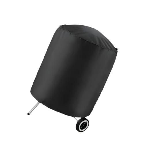 Itkcozcg Grillabdeckung für den Außenbereich, strapazierfähig, rund, wasserdicht, Ofenabdeckung