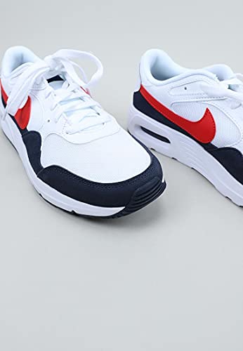 Image of Nike Men's Air Max Sc, White, 7 US, White /University Red-Obsidian (CW4555)