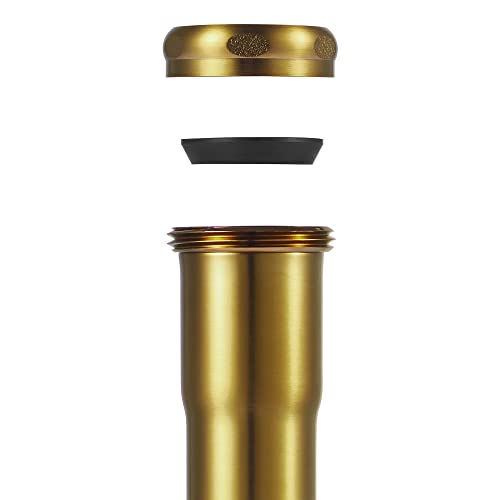 18 Gauge Brass Slip Joint Extension Tube 1-1/4” OD x 8” with Nut and Rubber Washer, P Trap Extension Tube, Sink Drain Tailpiece Tube Extension Heavy Duty, Brushed Brass Gold by Fipoque - Image 7