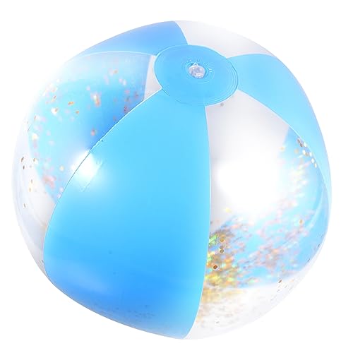FELTECHELECTR 3Pcs Inflatable Glitter Beach Balls Sequin Pool for Adults Eye Catching Summer Fun for Beach Garden Parties Swimming Pools