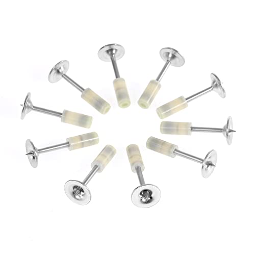 Clavos redondos de acero 42 mm, 200 piezas, para pistola de clavos mini, fijación para techo, tuberías y reparaciones miniatura 1