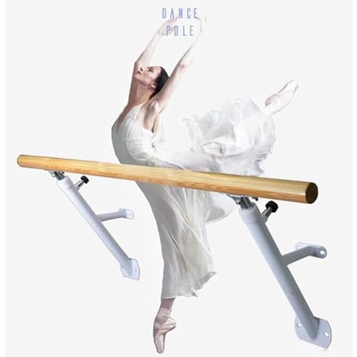Barre de ballet autoportante blanche 150 cm au design épuré et robuste - 3