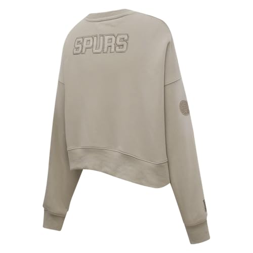 Sudadera Pro Standard NBA FLC crewneck pardo de mujer talla XL de algodón 4
