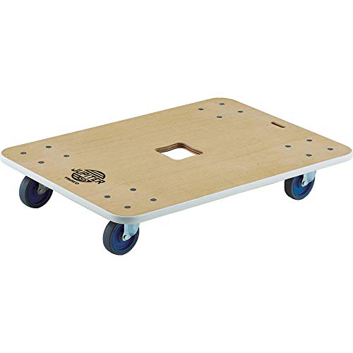 トラスコ中山(TRUSCO) 木製平台車 ジュピター ベージュ 300kg 800×550mm Φ100 JUP800300