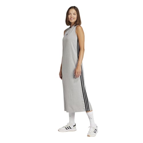 adidas Women's Essentials 3-Stripes Long Racerback Dress3