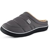 Classic Slip-on Design: The quilted pattern makes the overall look more stylish. The slip-on design allows you to wear it easily without using your hands. At campsite, these slippers help you unwind your feet after a strenuous day of hiking Fabric In...