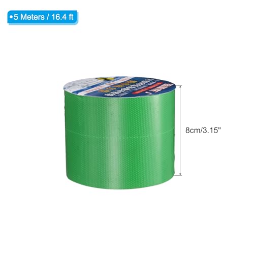 Image of PATIKIL Tarpaulin Repair Tape 3.15 inch x 16', PVC Waterproof RV Awning Repair Tape Patch for Outdoor Use Tent Repairing Home Improvement, Fruit Green