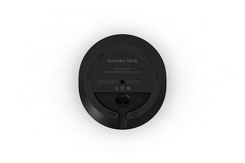 Image of Sonos Era 100 SL - Compact, Microphone-Free Speaker with WiFi, Bluetooth - Black