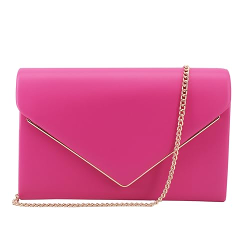 Image of Evening Bags Women Clutch Purse Small Cute Classic Envelop Crossbody Handbag for Formal Wedding Party with Detachable Chain