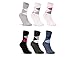 Produktbild 6 oder 12 Paar Damen Socken Baumwolle Kariert Karo Komfortbund - E-800 (35-38, 6 Paar | Farbmix)