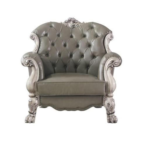 Sillón Plegable Blanco PU Con Cojín miniatura 1