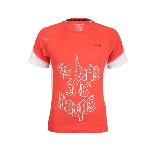 Image of Men's Quick-Dry Mesh Activewear T-Shirt for Gym, Workout & Sports - Red (5069)