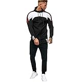 📢📢 Hola, bienvenido a MXJEEIO, esta es una muy buena tienda, el precio es justo y económico, espero que todos puedan elegir sus productos favoritos en esta tienda. 📢 Chándales Hombre 90% Poliéster, 10% Elastano. El diseño único son adecuados para personas de todas las edades. En otoño y invierno, , usa el Chándal lo suficiente como para mantenerte abrigado.