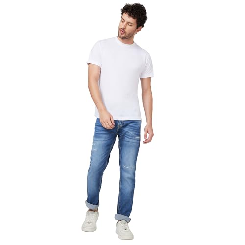 Image of Spykar Men's Rover Regular Fit Mid Rise Casual Jeans