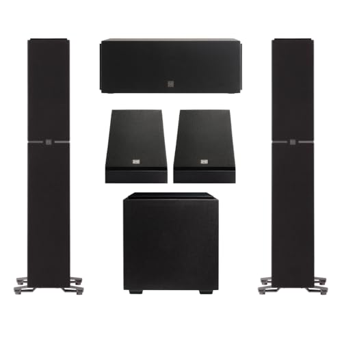 Definitive Technology Dymension 5.1 Channel Surround Sound System - Bundle with (2) DM40 Towers, (1) DM10 Center Channel, (2) DM95 Rear Speakers, and (1) DN8 Subwoofer